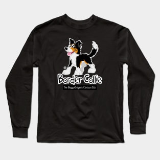 CartoonClub Border Collie - Tricolor Long Sleeve T-Shirt